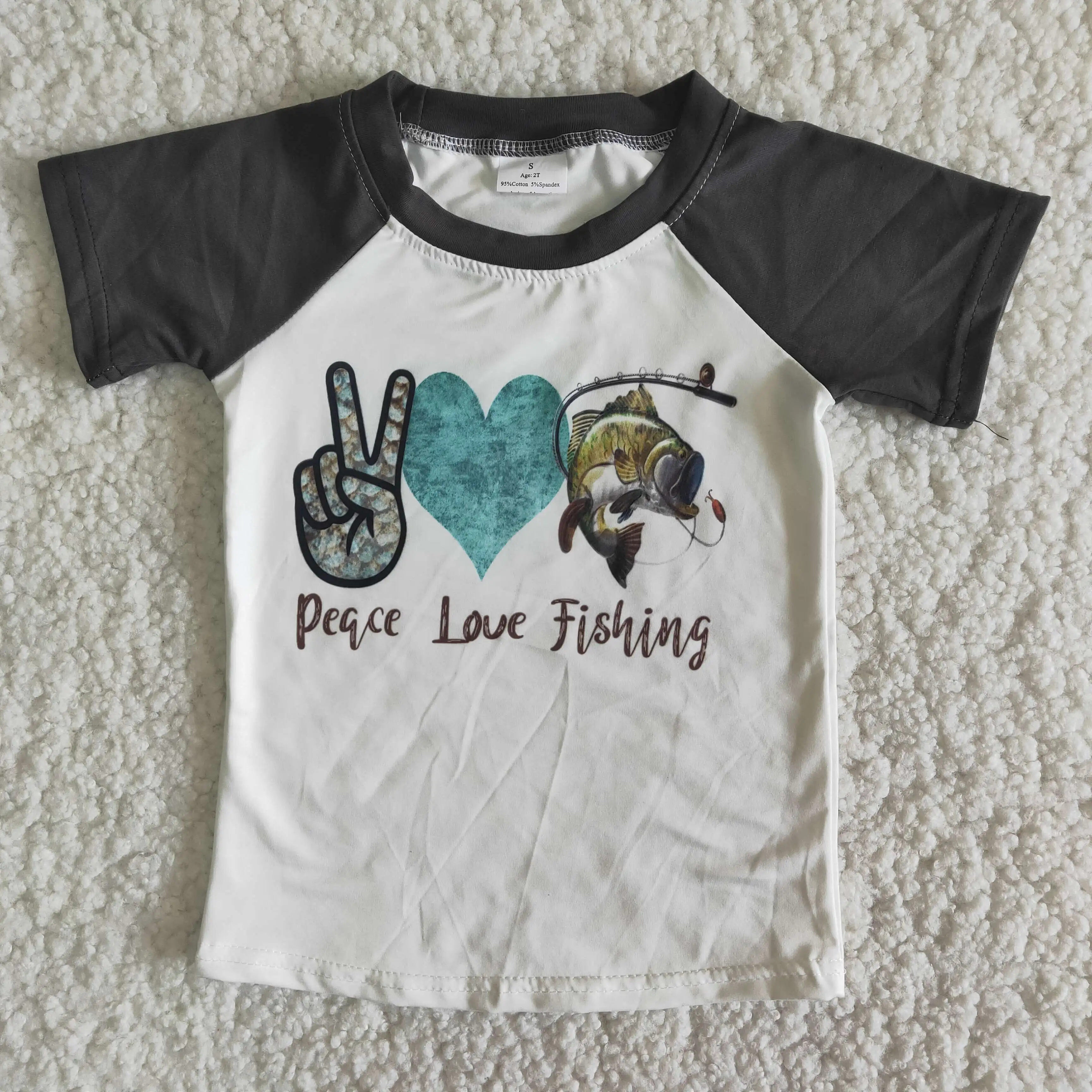 

Boys And Girls Black White Patchwork T-shirts Kids Designers Clothes Summer