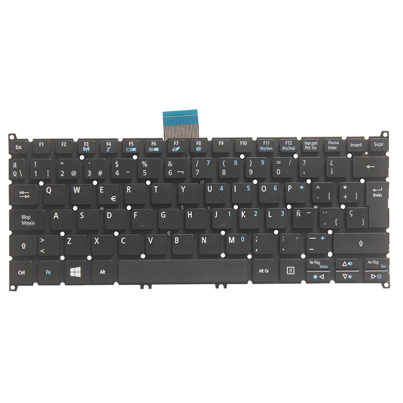 NEW Spanish Keyboard for Acer Aspire V5-122 V5-122P V5-132 132P V13 V3-371 E11 E3-112 E3-111 black SP Laptop keyboard | Компьютеры и