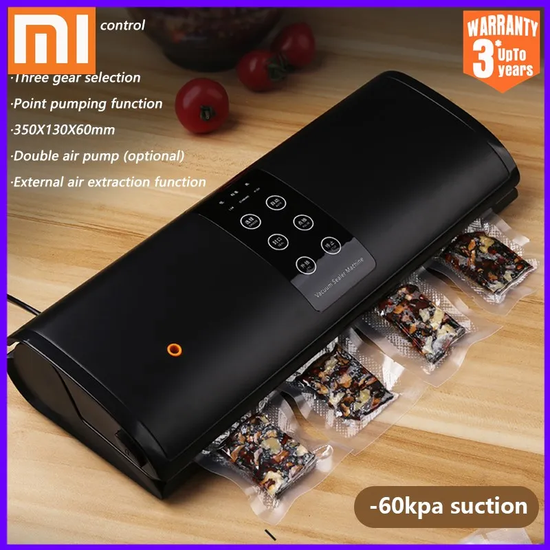 Xiaomi Mijia электрическая вакуумная пищевая упаковочная машина для домашней кухни
