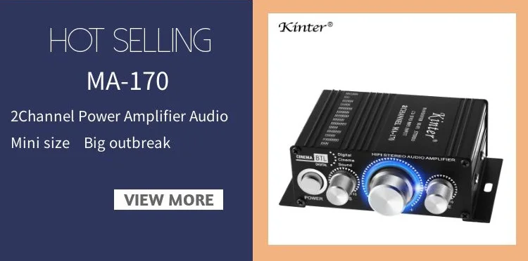 Kinter MA-500 звуковые усилители аудио 4 канала для динамиков Hifi стерео с SD USB Bluetooth FM радио управление громкостью басов
