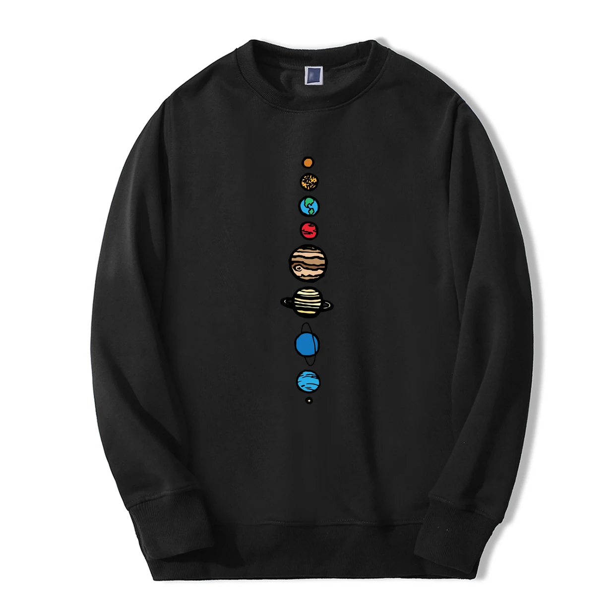 Мужская толстовка с капюшоном Planets color теплая флисовая высокого качества