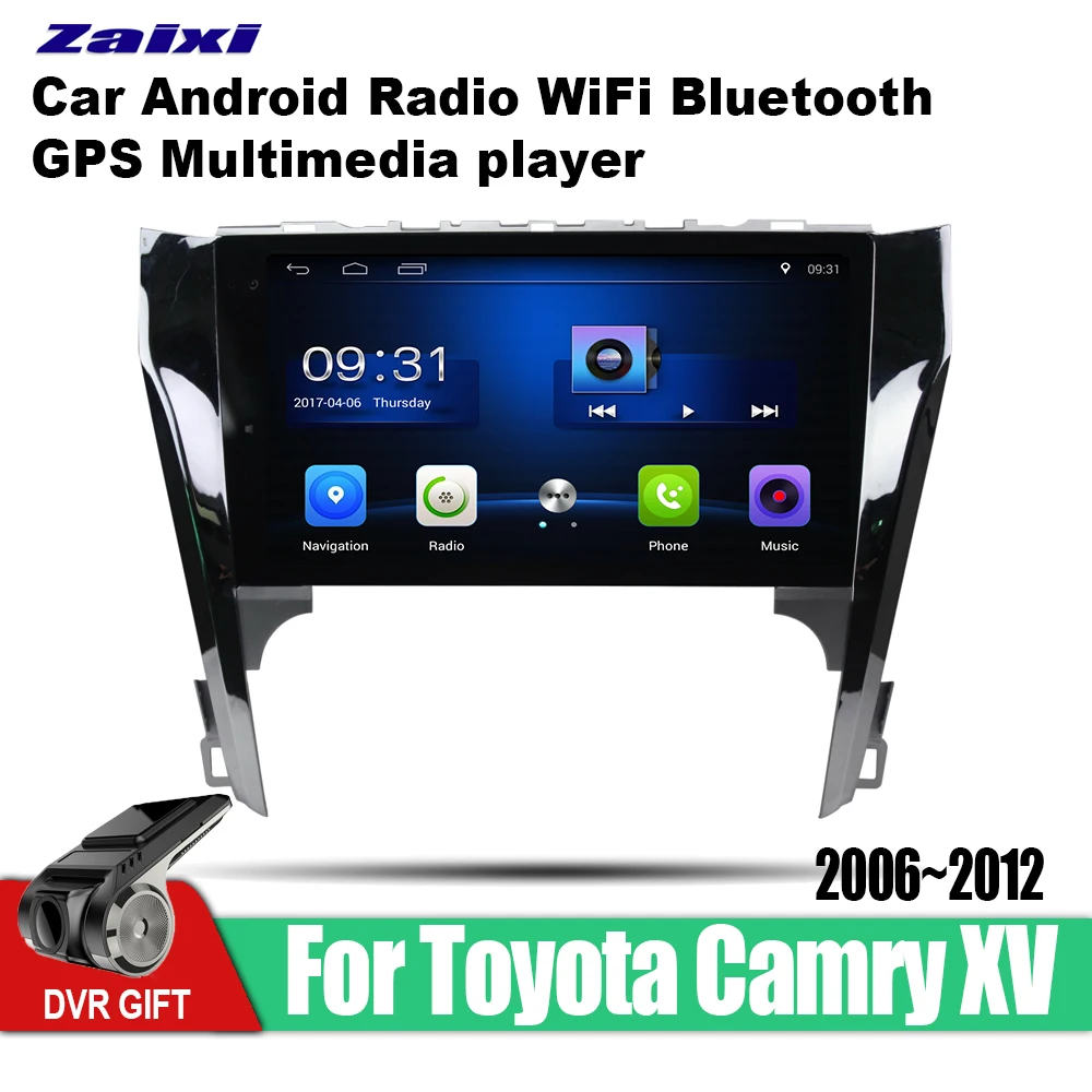 ZaiXi Android автомобильный 2 din Мультимедиа GPS навигация для Toyota Camry XV 2006 ~ 2012 vedio стерео