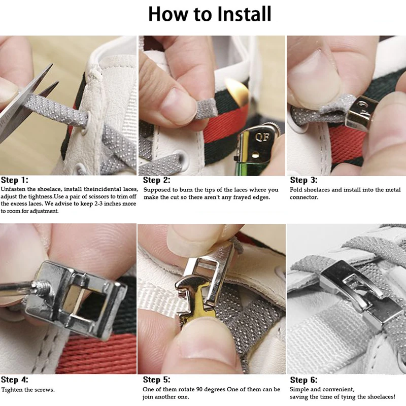 New 1 Second Quick Elastic Shoelaces Flat Shoe Laces No Tie Cross Buckle Lock Shoelace Kids Adult Leisure Sneakers Lazy Lace