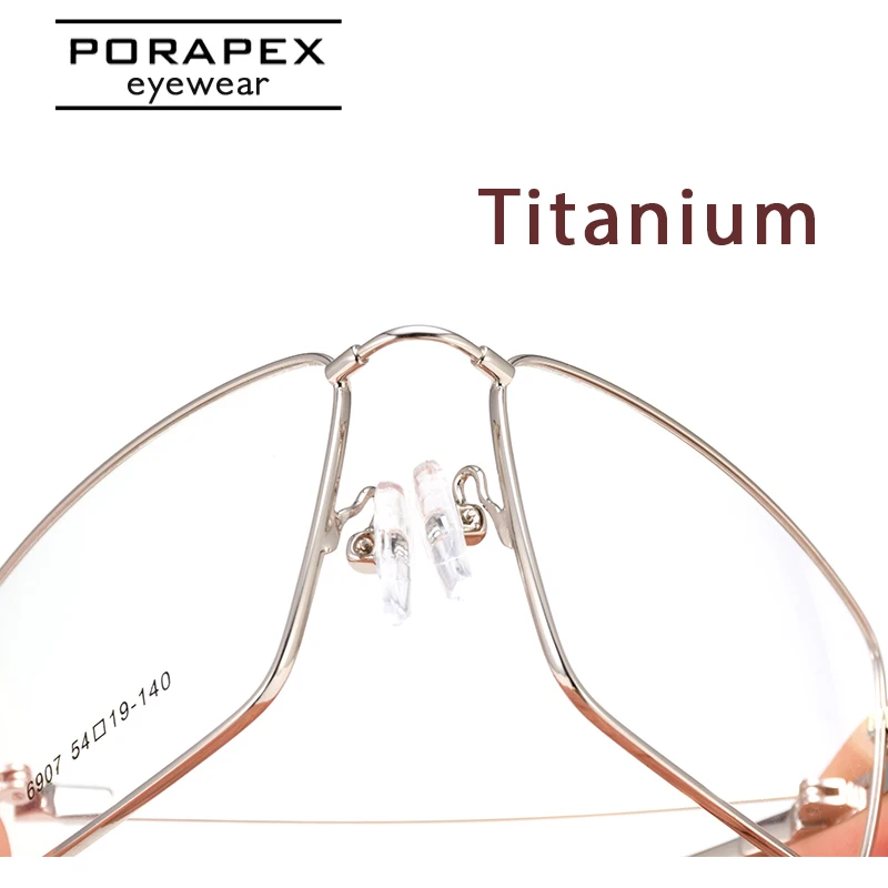 PORAPEX титановая оправа для очков мужчин и женщин Суперэластичные оптические очки