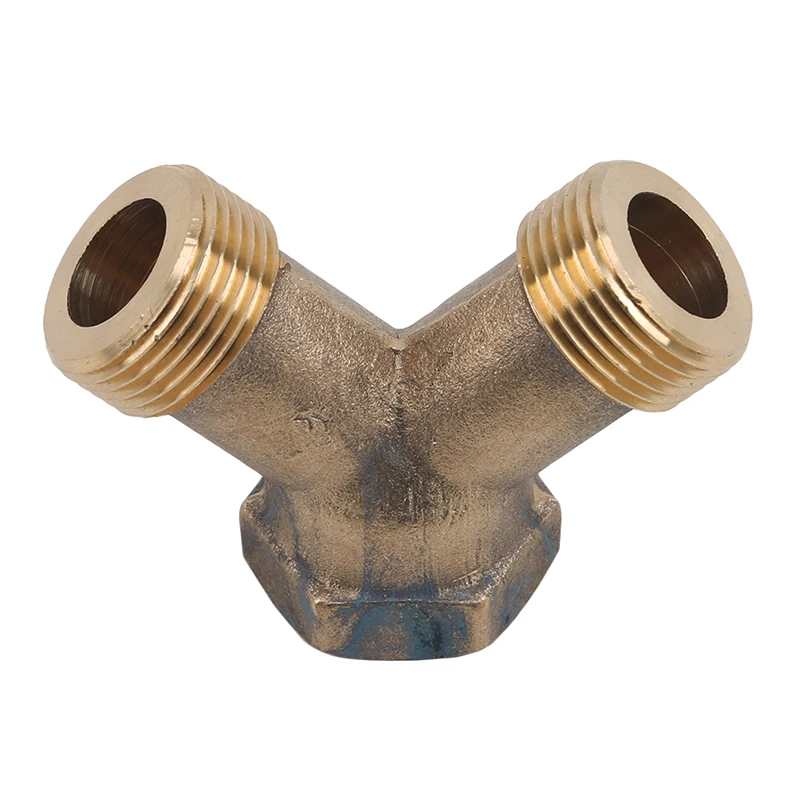 

New Female Thread Tee Connector Pure Brass Plumbing Y-Type T-Type Connectors Water Gas Pipe Copper Fittings