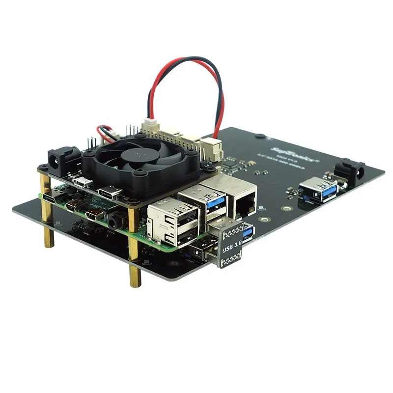Raspberry Pi ROCK64 X822 Dual 2 5 &quotSATA HDD/SSD щит поддерживает до 8 ТБ HDDsIdeal решение для хранения