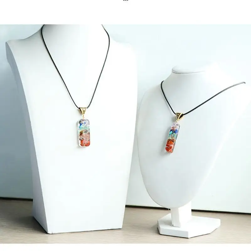 Merkaba 7 Chakras Crystal Stones Orgone Pendant Generator Energy Accumulator Orgonite Hex Chakra Necklace Unisex | Украшения и