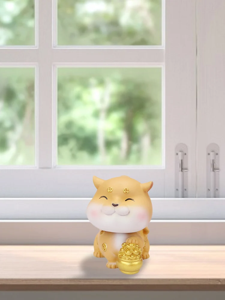 

Resin Gold Leopard Statue Innovative Lucky Car Animal Model Creative Leopard Car Accessories Interior Decoration