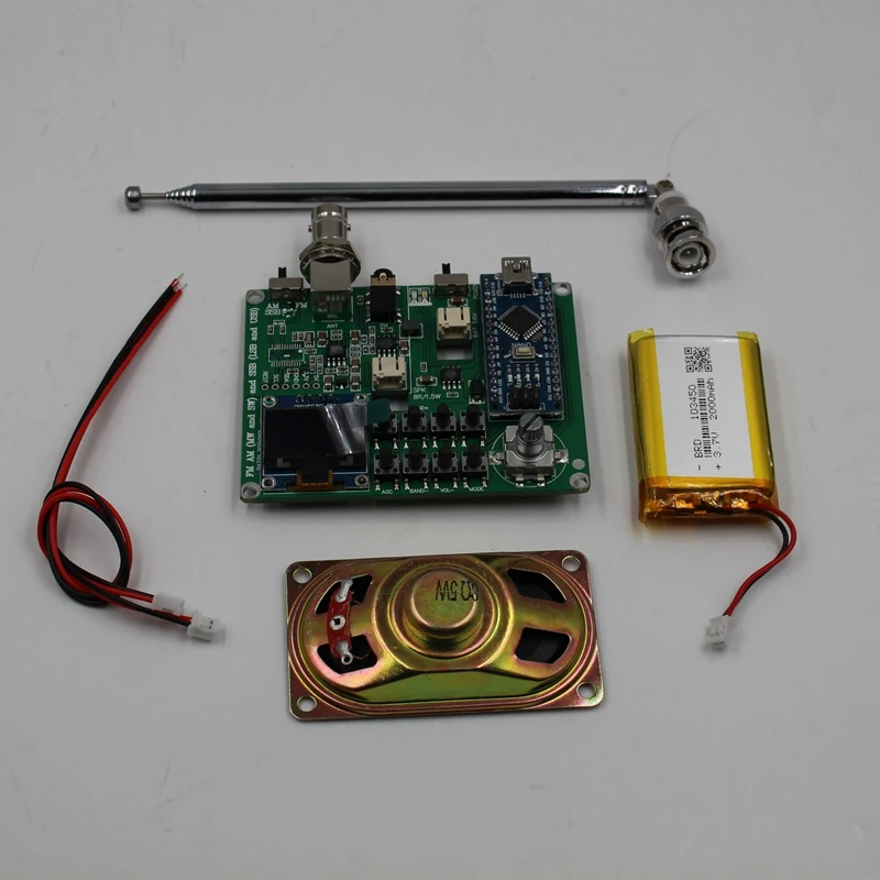 

Assembled SI4732 All Band Radio Receiver Support FM AM (MW&SW) SSB (LSB&USB) with Lithium Battery Antenna Speaker