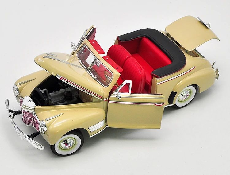 Высокая имитация 1:18 Chevrolet 1941 специальный роскошный сплав в кузове «Кабриолет», металлическая коллекция и подарок классическая модель автомобиля