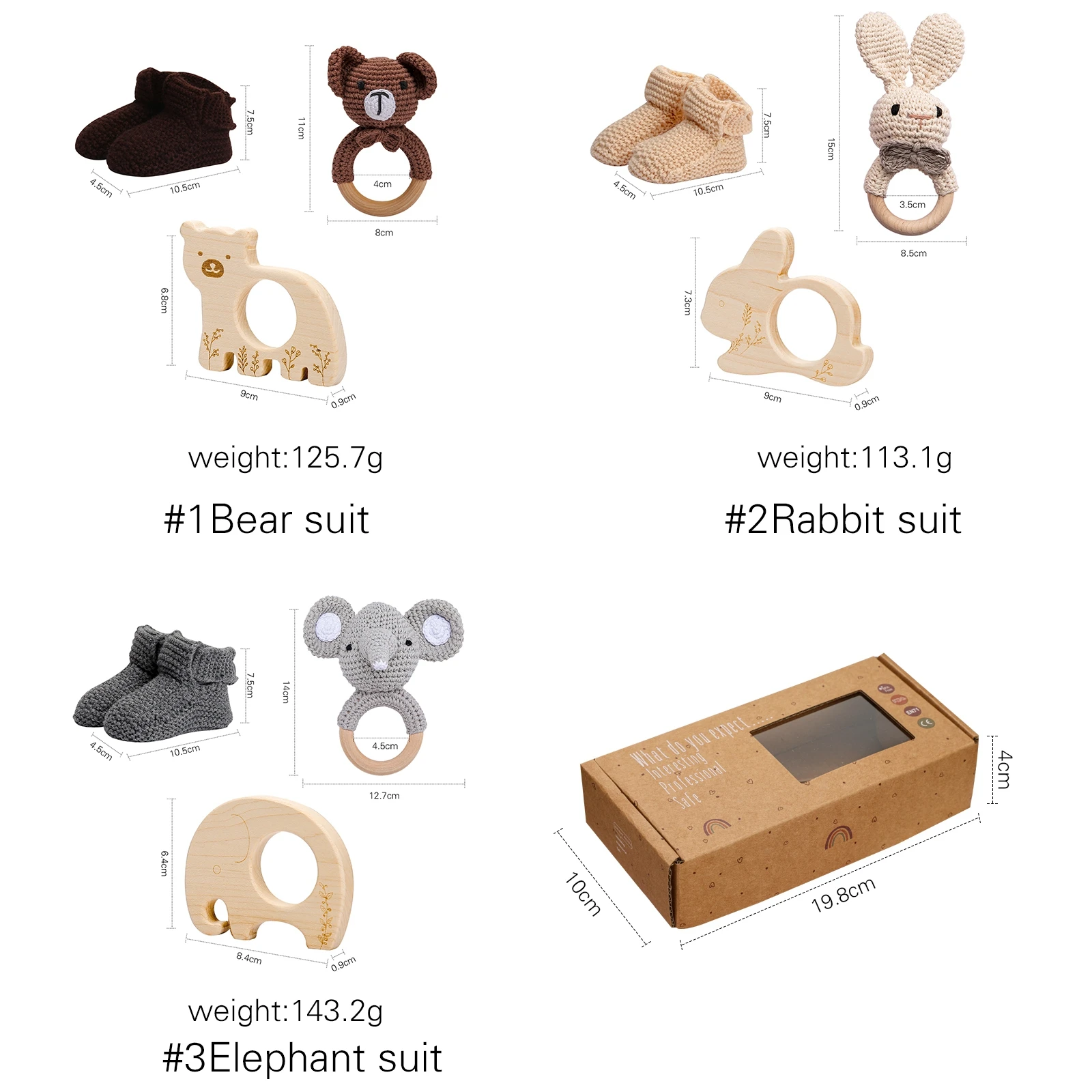 3 шт./компл. Детские деревянные игрушки-погремушки | Игрушки и хобби