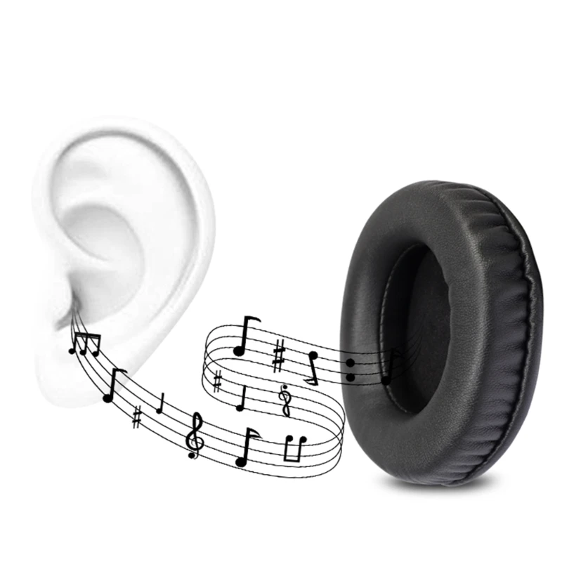 

OOTDTY 2pcs Headphone Ear Pads Leather Headset Earpads Cushion Earmuff Cover Replacement for C320M C320-M