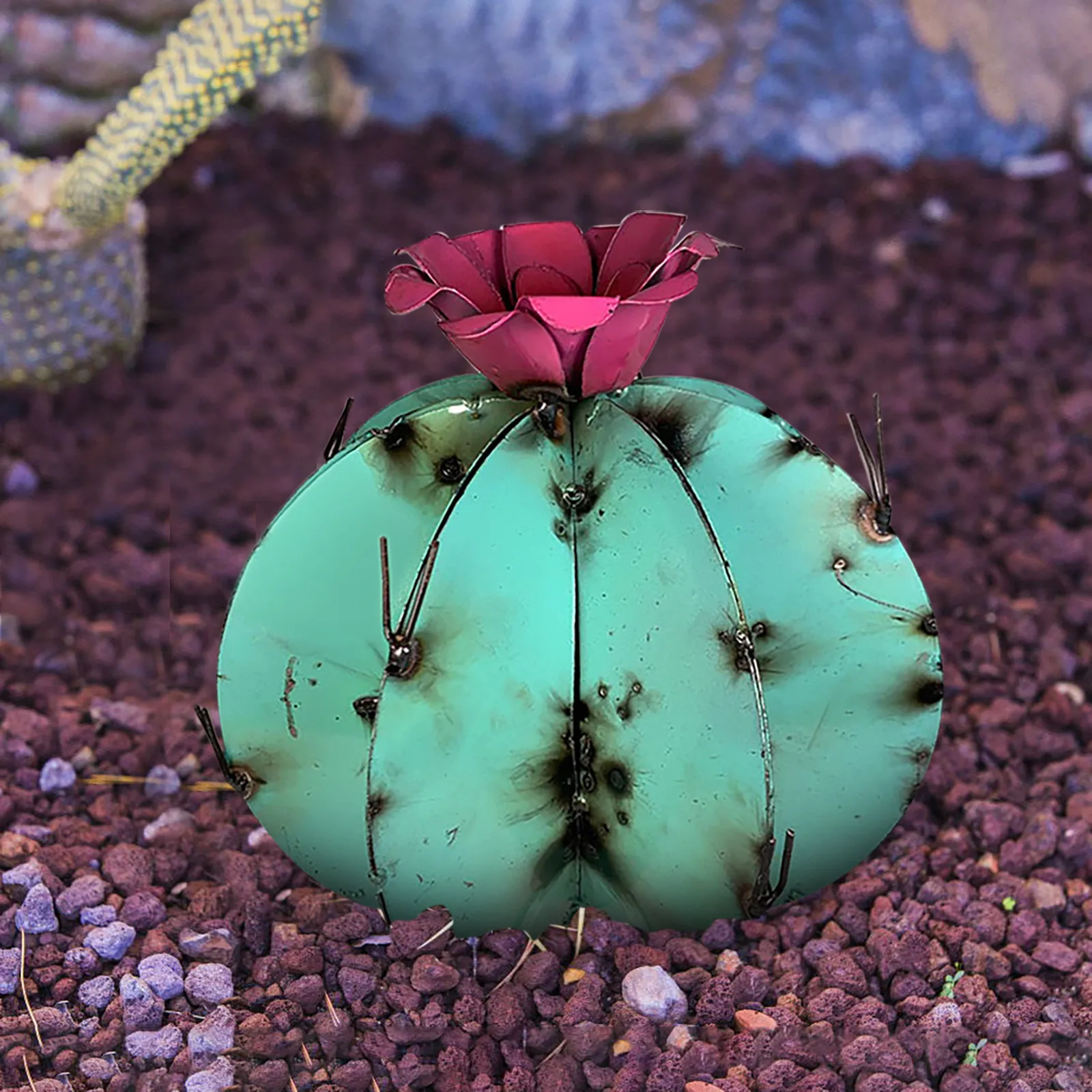 

Aid Mubarak Decoration Art Metal Cactus Sculpture Garden Yard Sculpture Home Decor Mexican Metal Home Garden Yard Decor