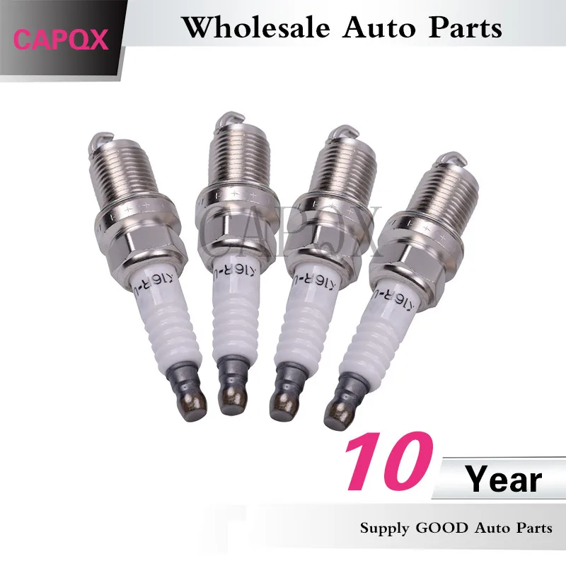 CAPQX 4 шт. иридиевая Свеча зажигания 90919 01176 K16R U для YARIS ECHO VIOS COROLLA PREVIA HILUX 4runner LAND CRUISER