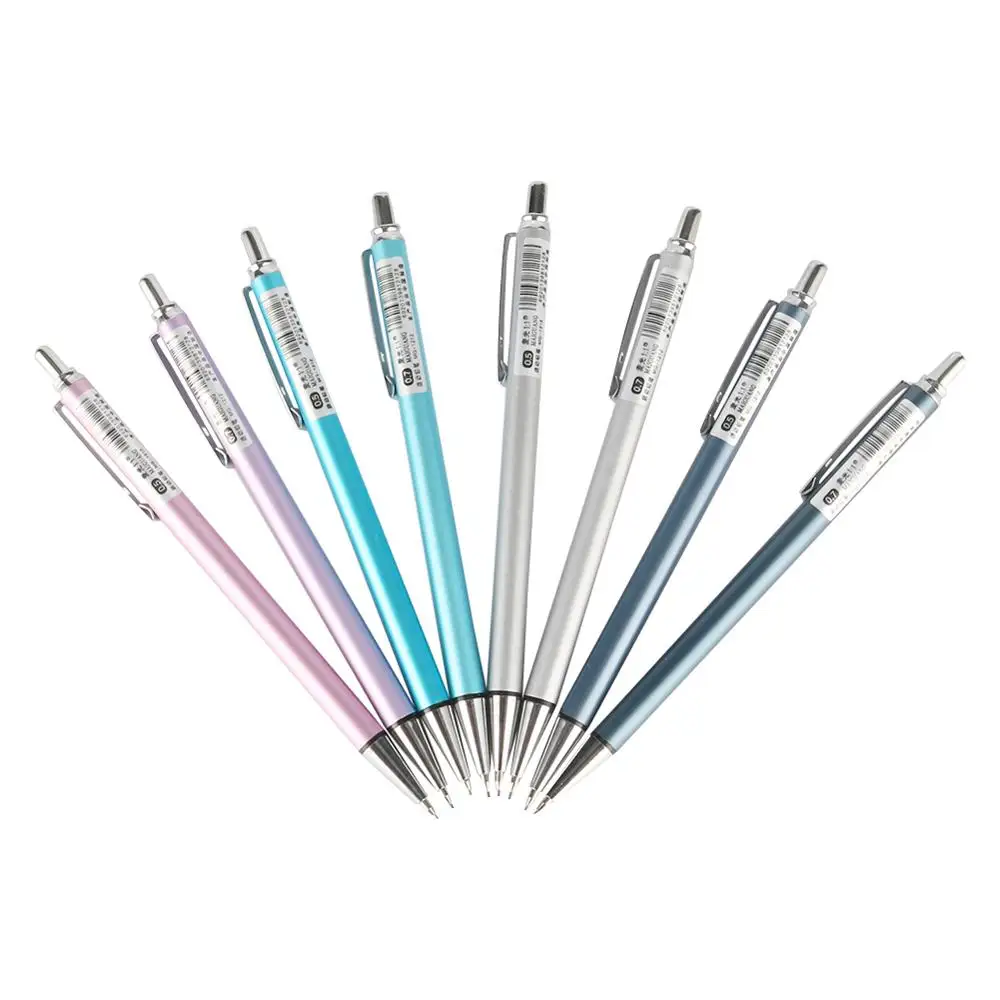 Металлический механический карандаш 0 5 мм 7 2B черные/Цветные свинцовые