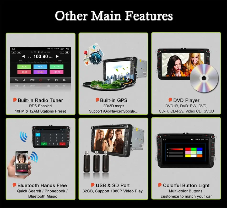 Ownice Android автомобильный DVD GPS Радио стерео плеер для Volkswagen VW golf 6 touran ПАССАТ шаран