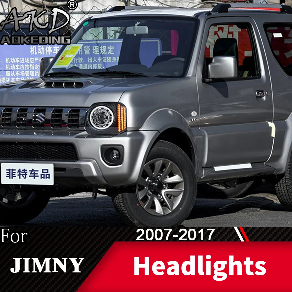 Фара для автомобиля Suzuki Jimny 2007- Jimny головной светильник s противотуманный светильник s дневной ходовой светильник DRL H7 светодиодный Биксеноновая лампа автомобильные аксессуары