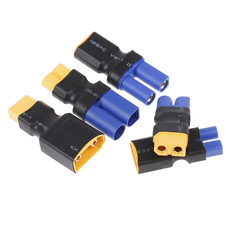 

1PC High Quality XT60 To XT90 EC5 EC3 Adapter Plug For RC Lipo Battery Control Charger
