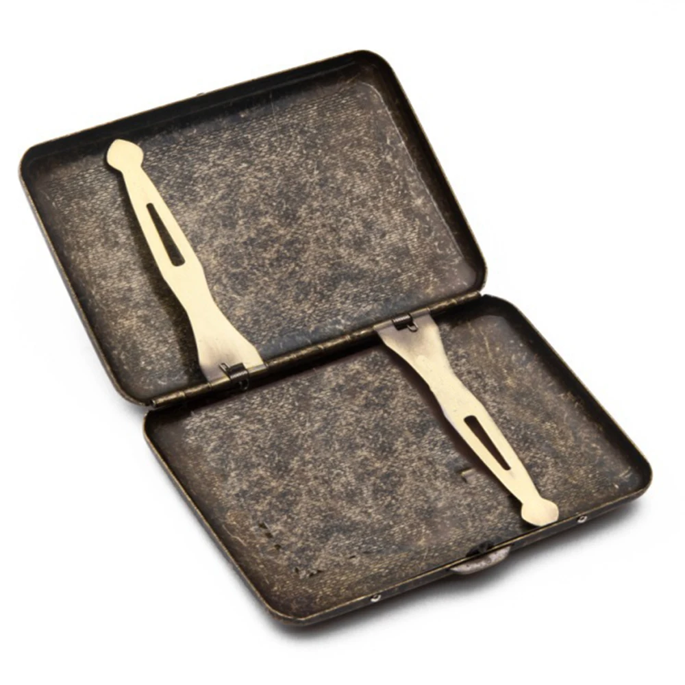 1 шт. Mettle сигареты чехол бутик богатых и процветающих 20 палочки металлический