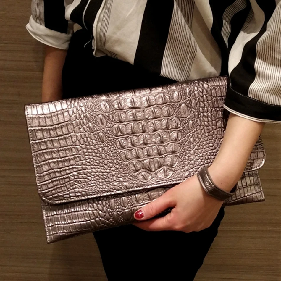 Роскошная женская сумка с крокодиловым узором новинка 2020 модная через плечо
