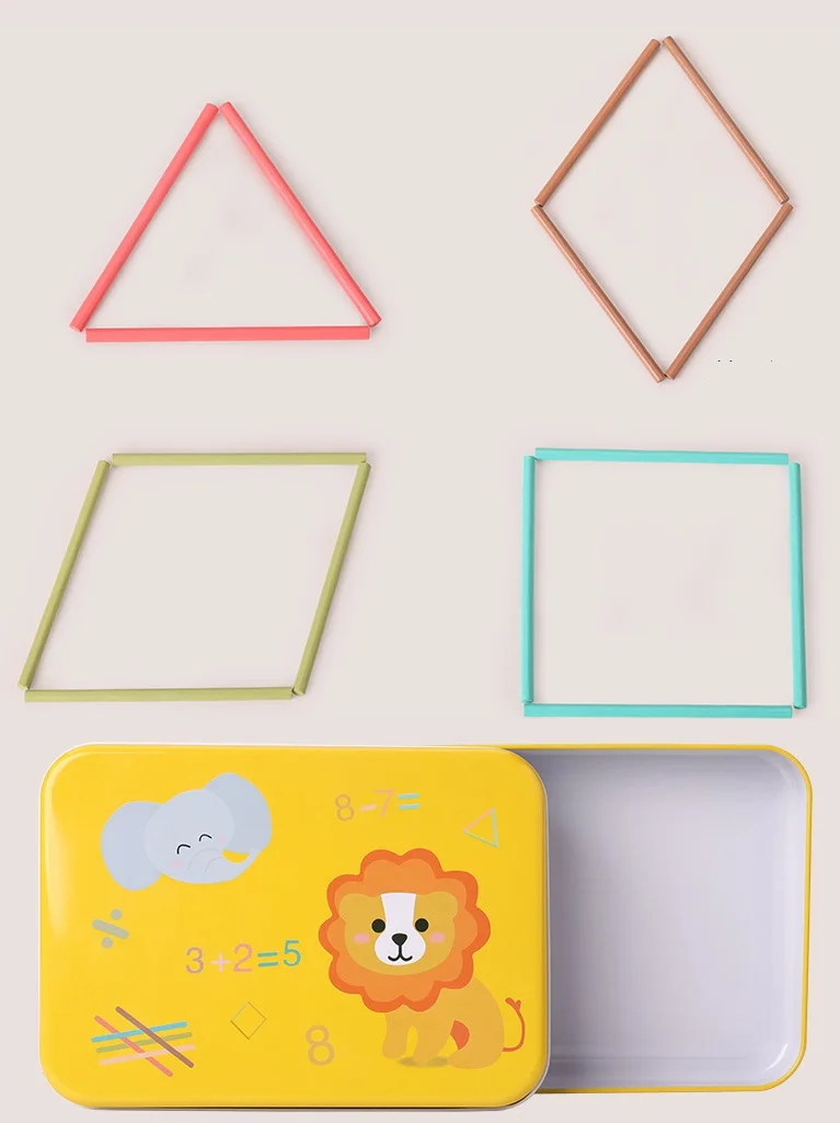 Цветные деревянные игрушки с подсчетом математические учебные пособия