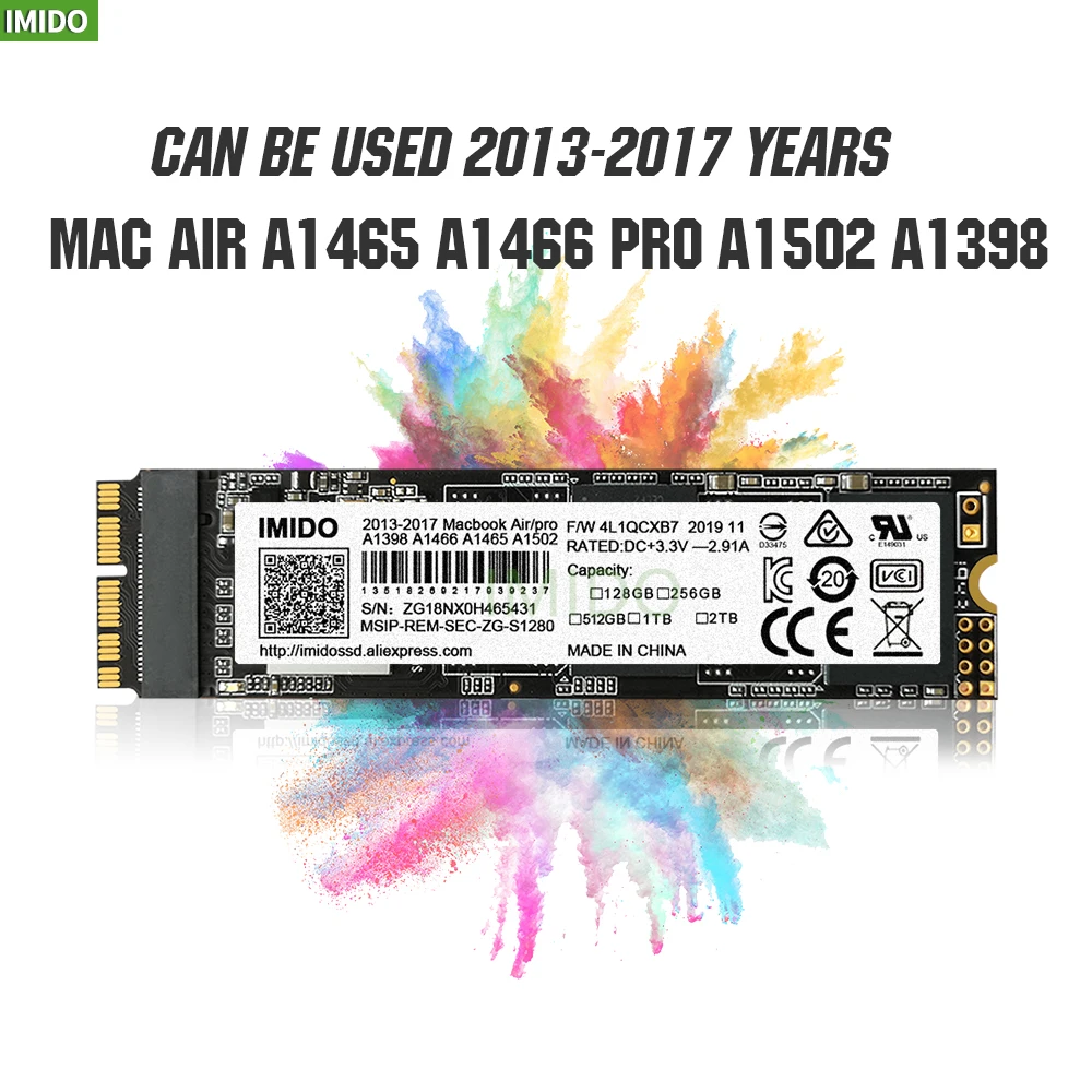 Nuevo SSD de 256GB, 512GB y 1TB para Macbook Pro Retina A1502, A1398, Macbook Air A1465, A1466, iMac A1418, A1419, 2013, 2014, 2015