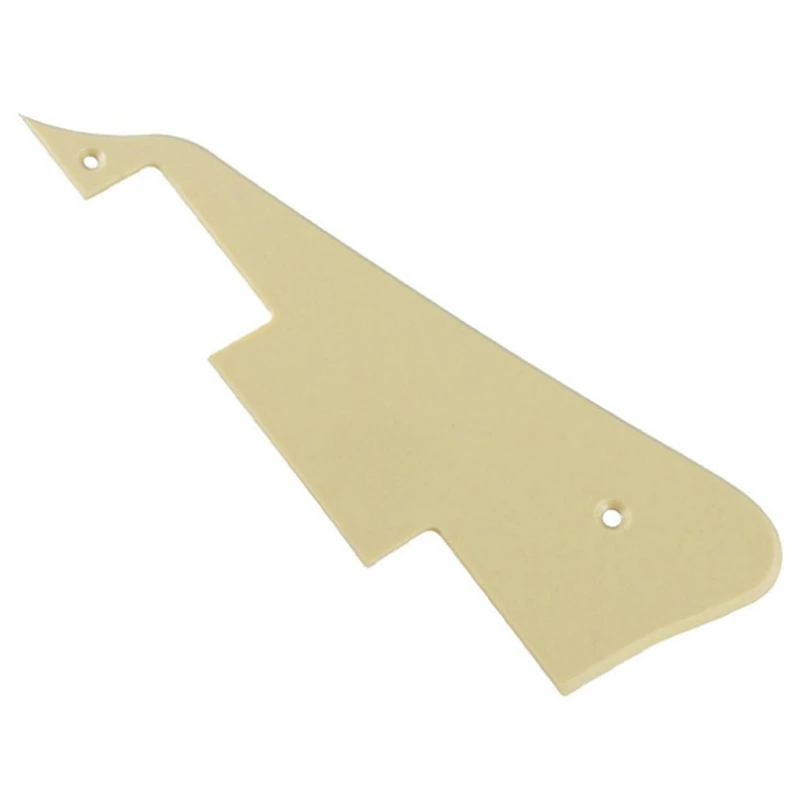 

1Ply Cream Electric Guitar Pick Guard Scratch Plate Pick Guard with Gold Bracket Parts for LP Style Guitar