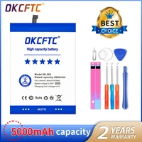 okcftc original 5000mah bl256 battery for lenovo lemon k4 note k4note x3 lite k51c78 a7010