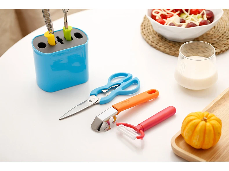 Кухонный набор из 6 шт. держатель диска яйцо венчик терка для дыни Ножницы