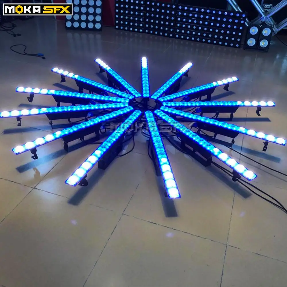 MOKA 14x5 w Настенный светодиодный светильник DMX управление стены шайба освещение на сцену красный-зелёный-синий 3в1 открытый светодиодный мойка Ligh для ди-джей в ночном клубе вечерние/H-M55