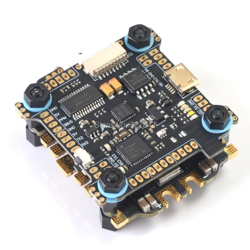 Контроллер полета Diatone MAMBA F722S Betaflight & OSD 5/9V 2A BEC 50A 3 6S Blheli_32 Dshot1200 для RC модельной