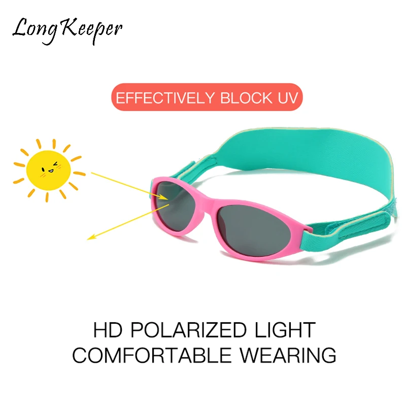 

2020 Fashion Kids Polarized Sunglasses Children Safety Brand Glasses With Headband Eyeglasses Oculos Shades For Boys Girl