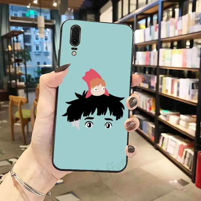 

Ponyo on the Cliff Japan Anime Phone Case For Huawei honor Mate P 10 20 30 40 Pro 10i 9 10 20 8 x Lite