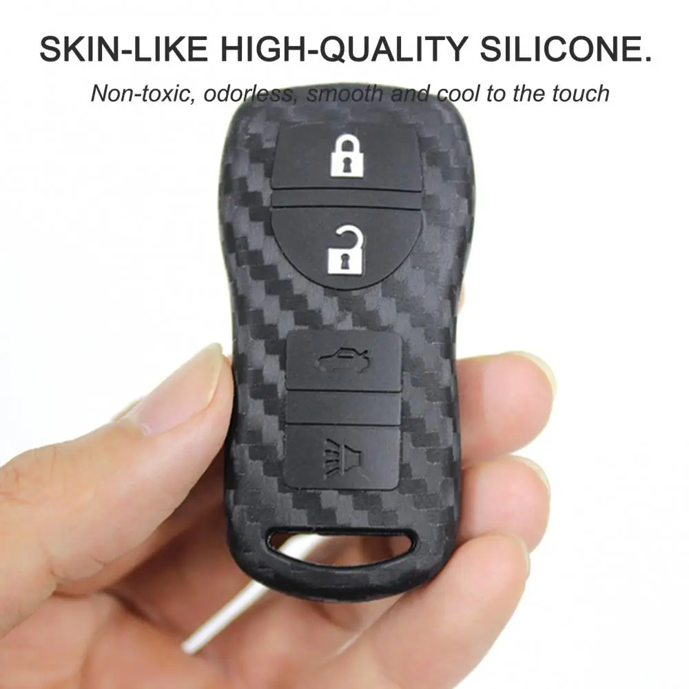 

Automobile Car Key Fob Organizer Holder Case Soft Silicone Cover for Nissan Automobiles Interior Accessories
