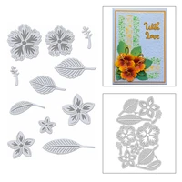 2020 new spring plants metal cutting dies leaves and flowers die paper cut scrapbooking for crafts card making no stamps sets