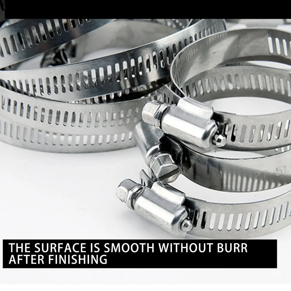 60 шт. трубный зажим 304 для шланга из нержавеющей стали антиокислительный