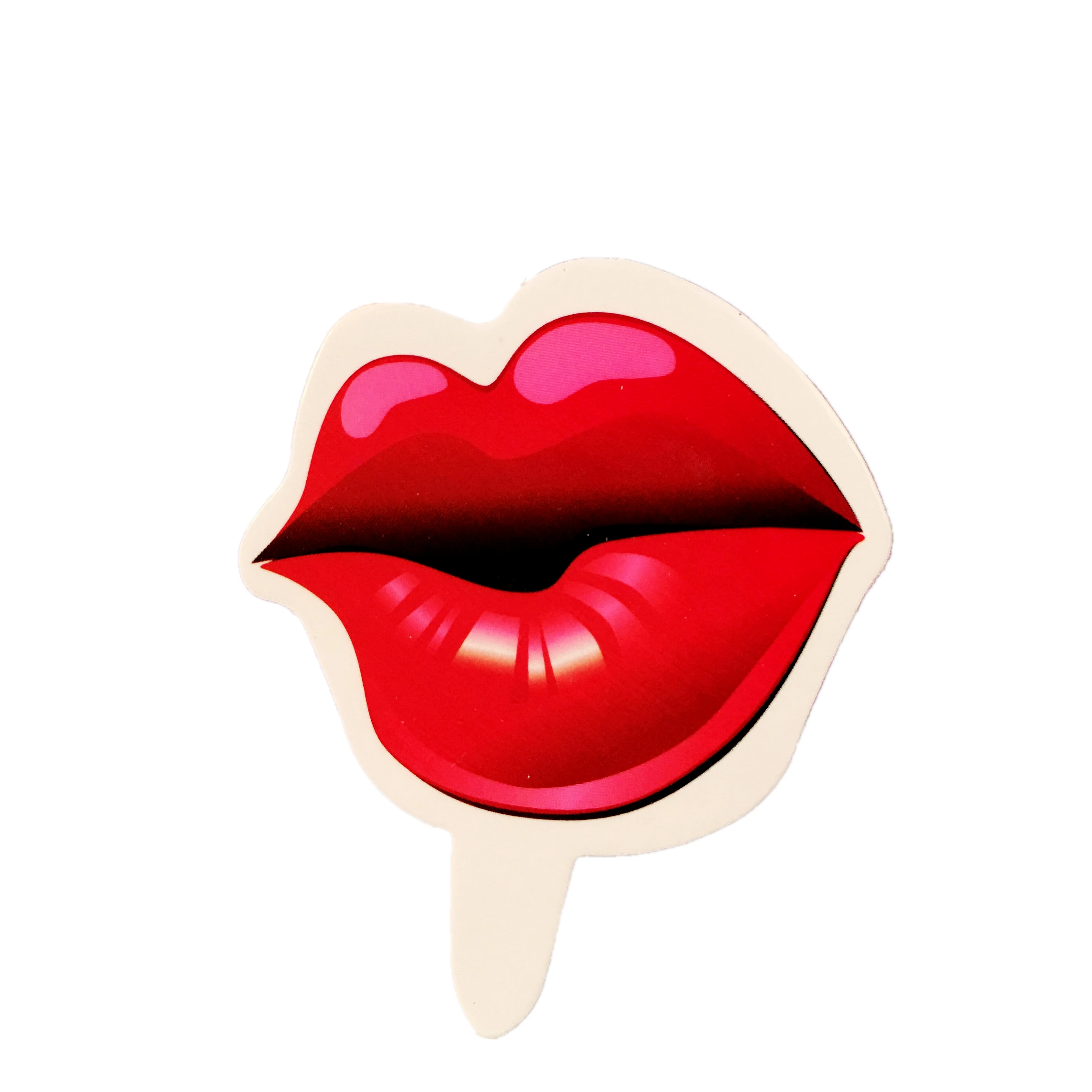 30 шт. романтический поцелуй свадебный торт Топпер помада красные губы рот
