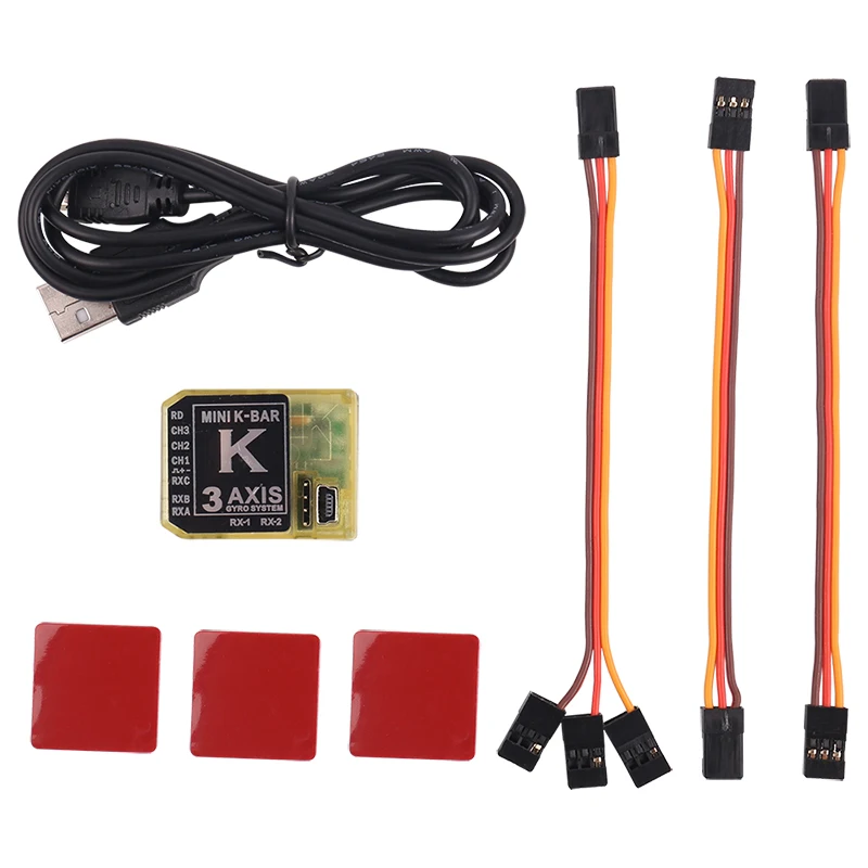 3 осевой гироскоп Kbar Gimbal Mini K bar желтый синий K8 Flybarless PK VBAR B8 для фотографий|Детали и