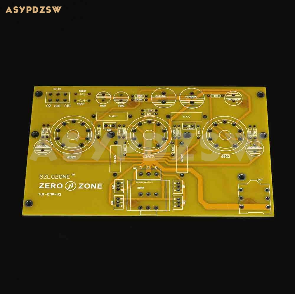 TU1 EMP V2 6922 + 12AT7 ламповый усилитель для наушников PCB/DIY Kit/готовая плата (без