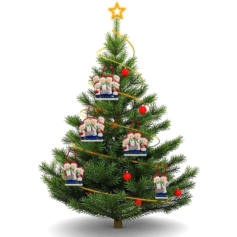 Christmas Tree DIY Personalized Name Ornament Cooking Apron Family Xmas Pendant | Дом и сад