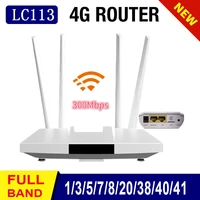 dongzhenhua lc113 portable mobile hotspot 4g wifi router lan port external antennas wireless 4g lte router with sim card slot