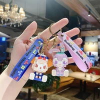 building block star dailu cute keychain car small jewelry keychain pendant doll creative bag pendant key chain