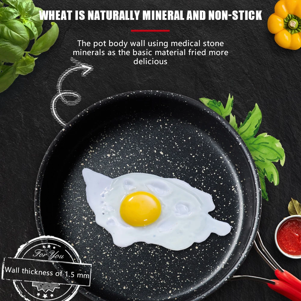 

ALOCS Nonstick Pan Plastic Folding Handle Aluminum Alloy Fry Pan for Outdoor Hiking Picnic Backpacking Cooking Utensils