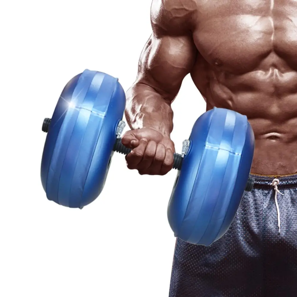 Самое высокое 10 кг ПВХ материал Заполненный Водой Гантели Фитнес оборудование