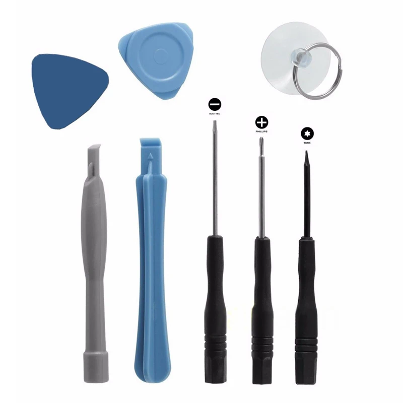 8 шт./компл. набор инструментов для ремонта + задняя камера стеклянная крышка