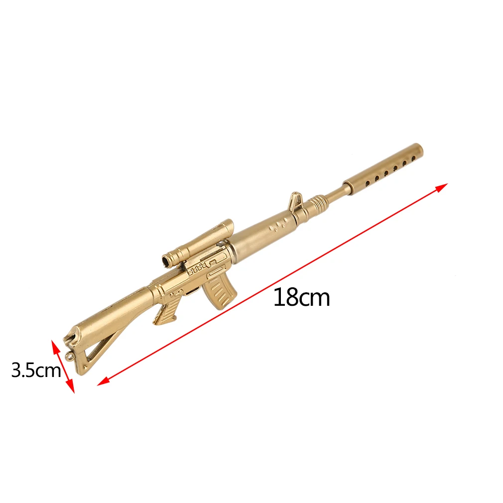 

5 Pcs Novelty Ballpoint Pen Funny Gold Rifle Shape Design Office School Ballpen Stationery Supplies Surprising Gift for Children