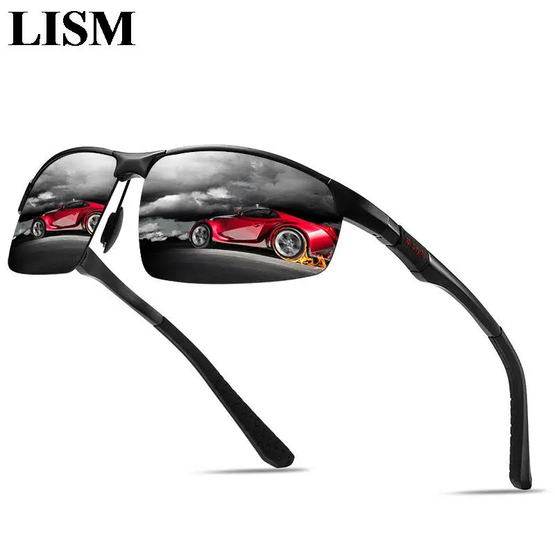 

Мужские ульсветильник кие поляризационные солнцезащитные очки в оправе из алюминиево-магниевого сплава HD антибликовые линзы Модные солнц...