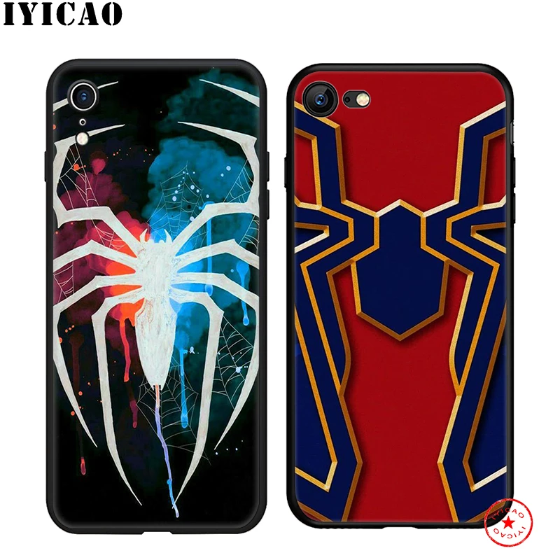 IYICAO Marvels Мстители комиксы черный мягкий чехол для iphone 11 Pro Xr Xs Max 6 6s 7 8 Plus 5 5S Se