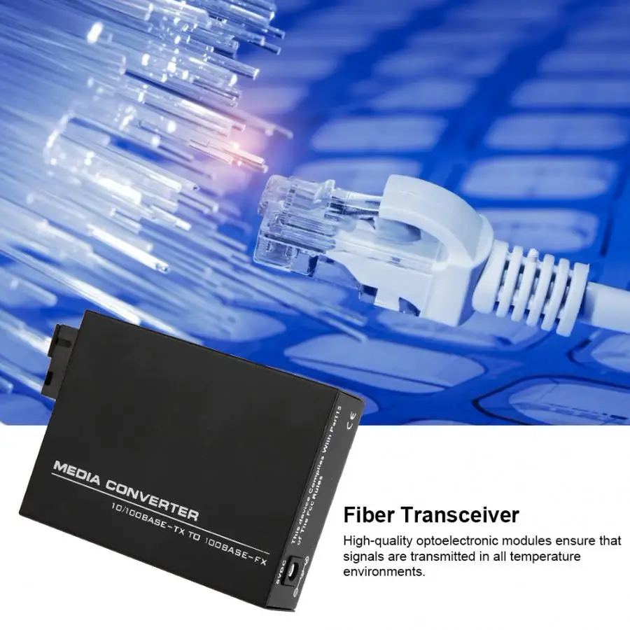 100 м Ethernet волоконно оптический медиаконвертер приемопередатчик одномодовый 250