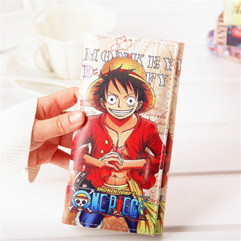 Длинный кошелек из искусственной кожи с рисунком обезьяны D Luffy аниме модная